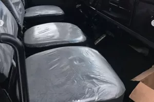  После ремонта кабины, вид внутри 
